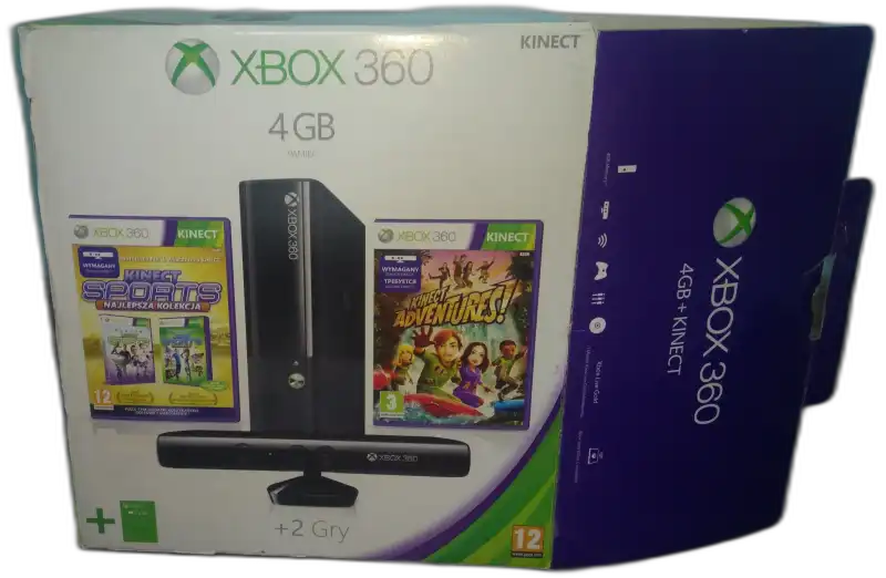  Microsoft Xbox 360 Kinect Sports Ultimate + Kinect Adventures Bundle