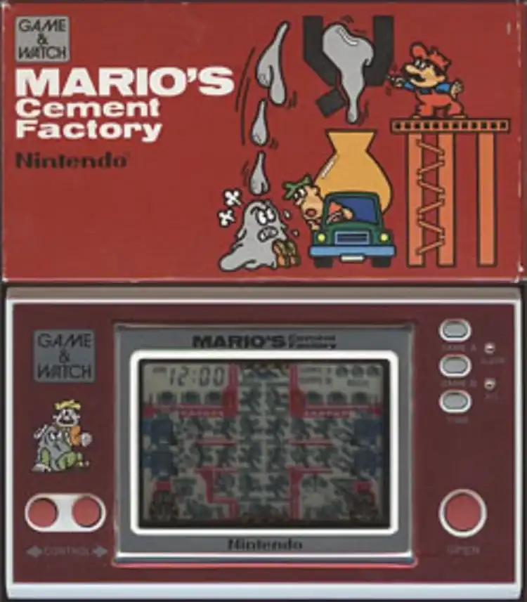  Nintendo Game & Watch Mario's Cement Factory