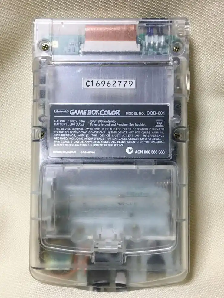 Nintendo Game Boy Color - Clear Console - 1904 Comics