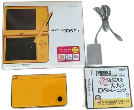 Nintendo DSi LL Yellow Console With charger BOX game limited