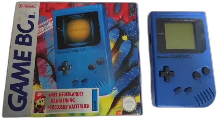  Nintendo Game Boy Cool Blue  "Sticker" Console