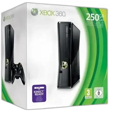  Microsoft Xbox 360 Slim Kinect Ready Console