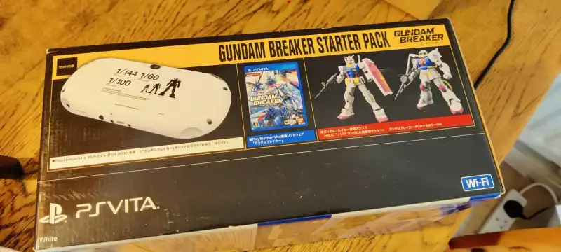 Sony PS Vita Slim Gundam Breaker Starter Pack Console - Consolevariations