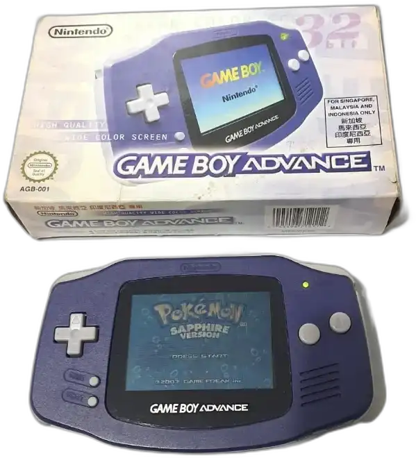  Nintendo Game Boy Advance Indigo Console [SIJORI]