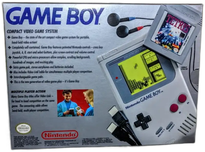  Nintendo GameBoy Classic DMG-01 Rare Front Box Console