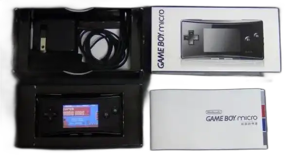 Nintendo Game Boy Micro Black Console [JP]