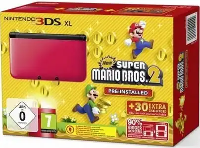Nintendo 3DS XL New Super Mario Bros 2 Red Bundle - Consolevariations