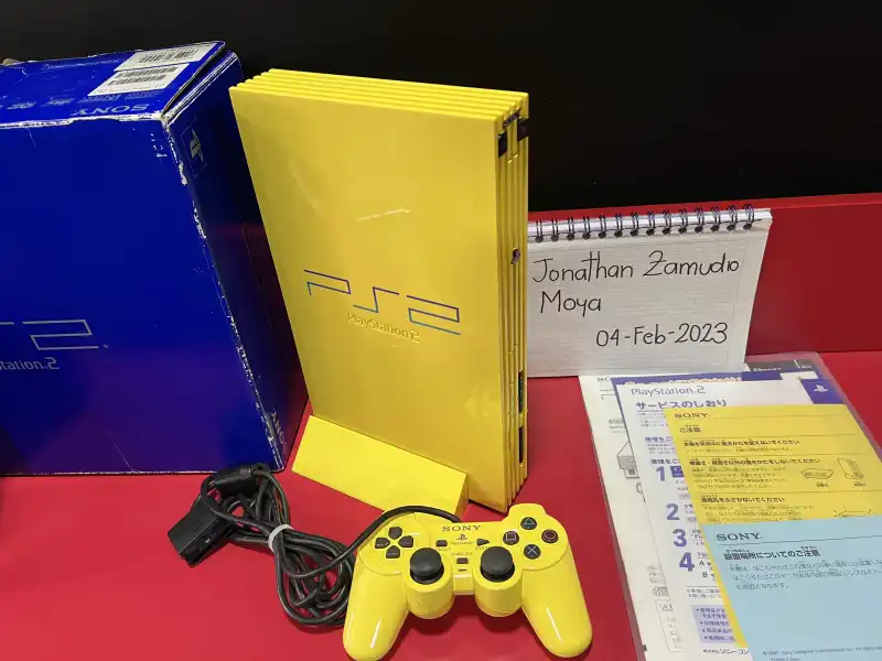 Sony PlayStation 2 Automotive Edition Light Yellow Console