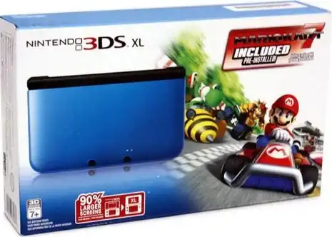 3DS - XL Blue 7 Nintendo Kart Bundle Consolevariations Mario