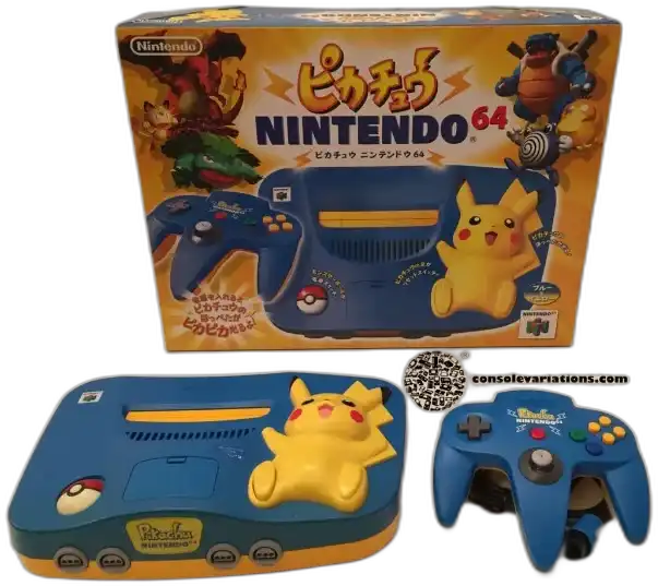  Nintendo 64 Pikachu Light Blue Console