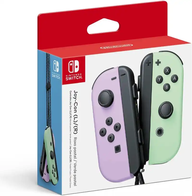 Nintendo Switch Pastel Purple / Green Joy-Con [BR]