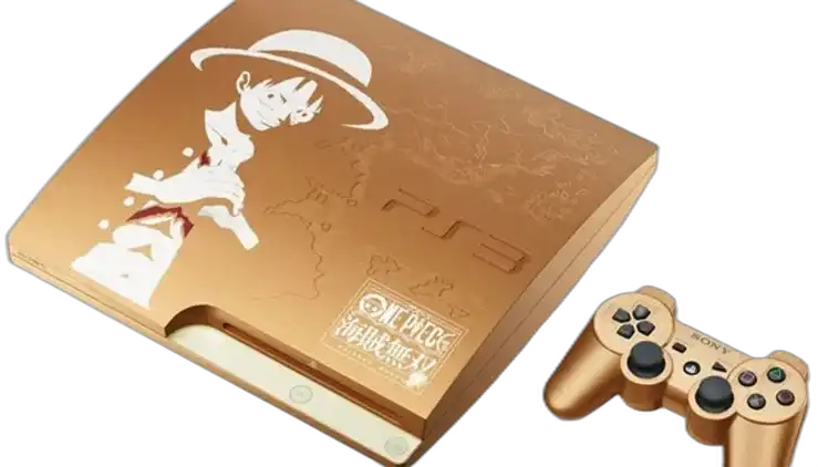  Sony PlayStation 3 Slim One Piece Kaisoku Musou Gold Edition Console