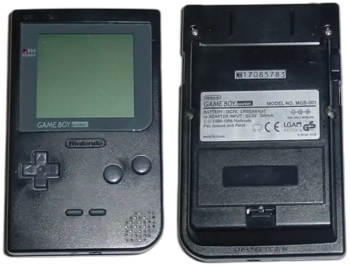  Nintendo Game Boy Pocket Black Console [NA]