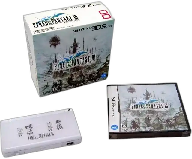  Nintendo DS Lite Final Fantasy III Crystal Console