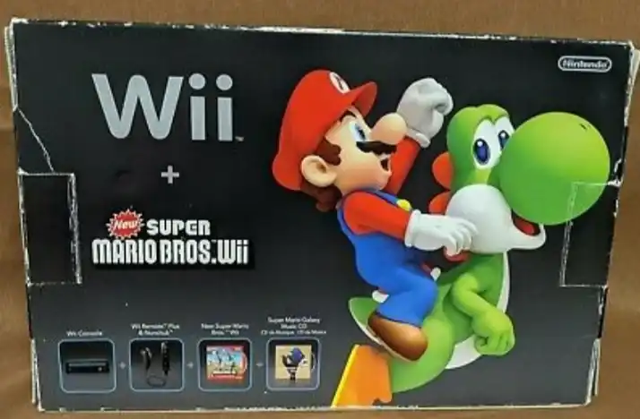 Black Wii system [New Super Mario Bros. Wii Bundle] [RVL-101] (Nintend –  RetroMTL