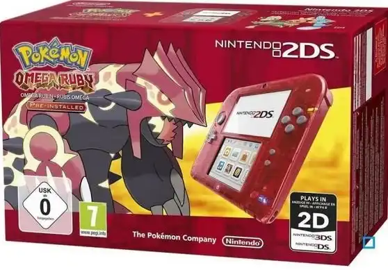 Nintendo on sale 2DS in Crystal Red