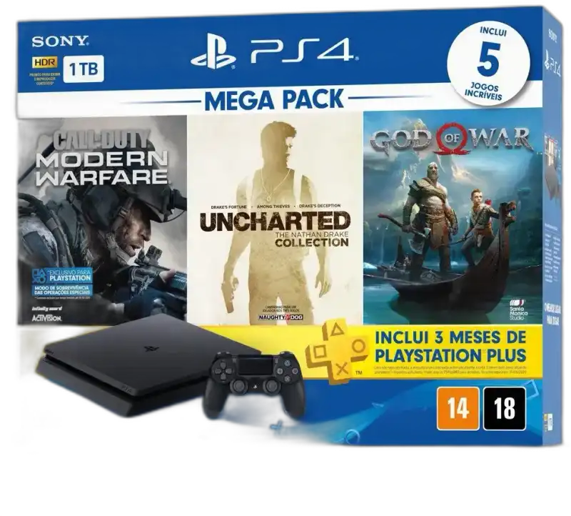 Consola Sony Play Station 4 Mega Pack