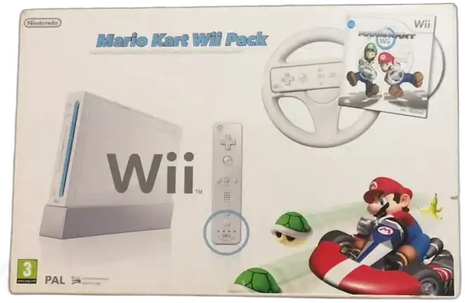  Nintendo Wii Mario Kart Pack Bundle