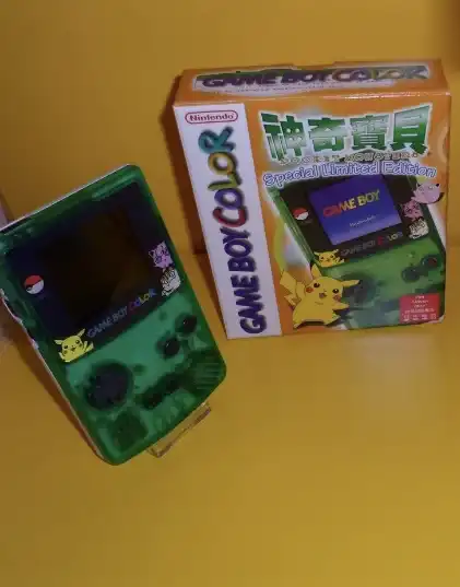  Nintendo Game Boy Color Pokemon Clear Green Console