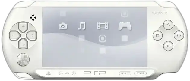  Sony PSP E1000 Ceramic White Console