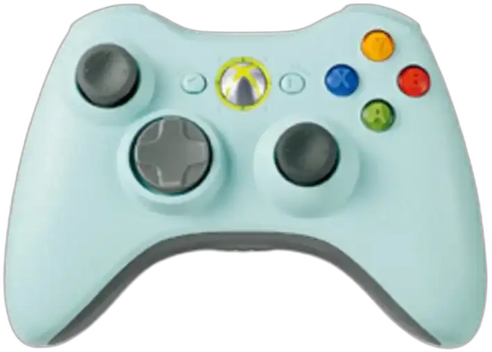  Microsoft Xbox 360 Light Blue Controller