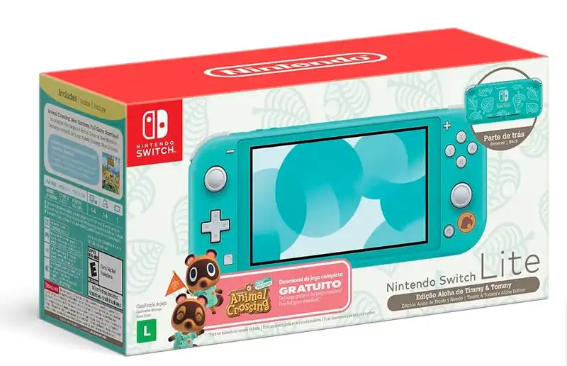  Nintendo Switch Lite Turquoise Timmy & Tommy's Aloha Console [BR] 