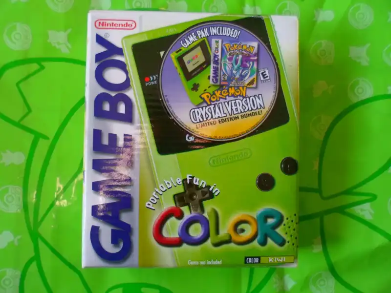  Nintendo Game Boy Color Kiwi Pokemon Crystal Console