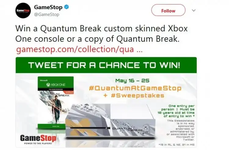  Microsoft Xbox One Quantum Break Console